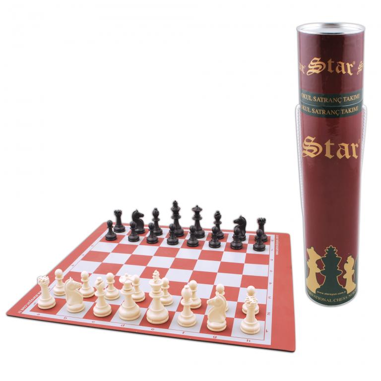 Star Rulo Silindir Satranç Büyük Boy (Bordo)