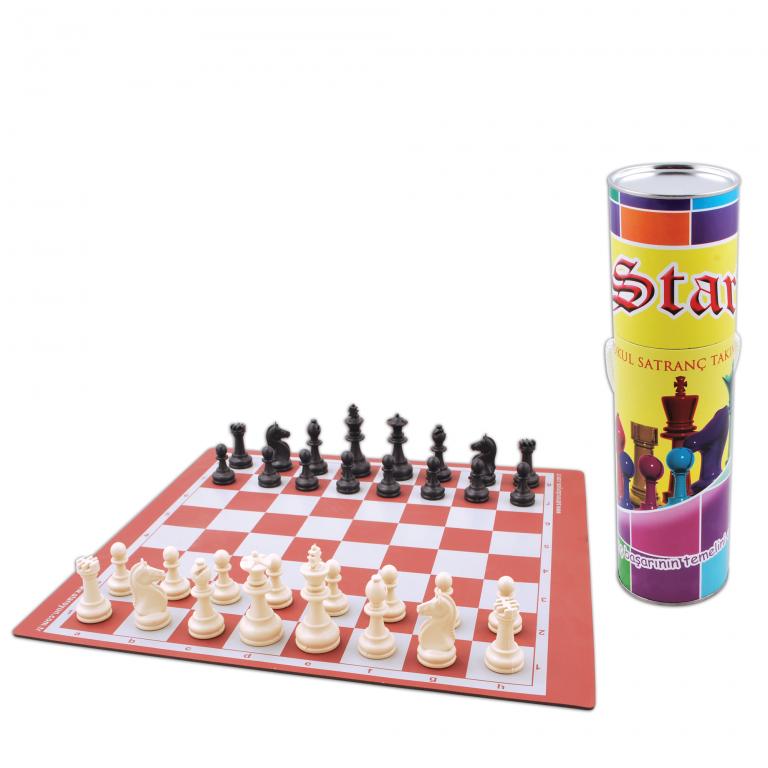 Star Rulo Silindir Satranç Küçük Boy (Sarı)